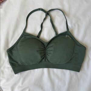 Oner active effortless strappy bralette, size XL - Forest Green